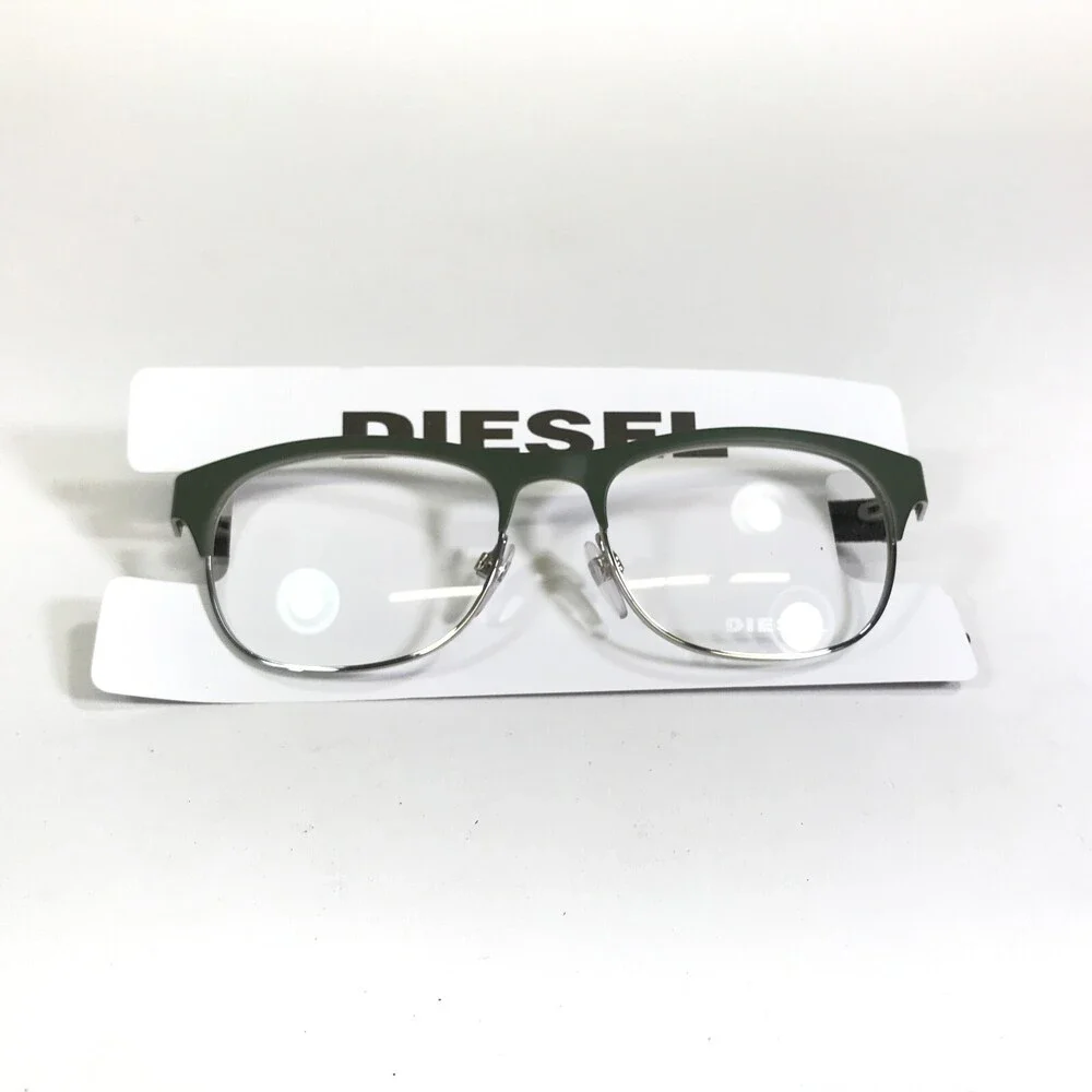 Diesel Eyeglasses Frames DL5125 col.097 Black Green Silver Denim 52-17-145